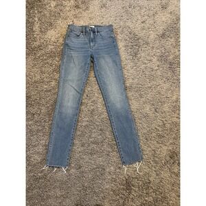 Madewell Jeans Womens 24 High Rise‎ Skinny Stretch Denim 10 Inch Classic Fit